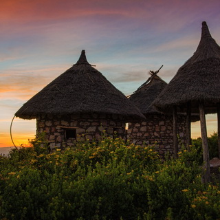 Hudad - Sunset near the tukuls